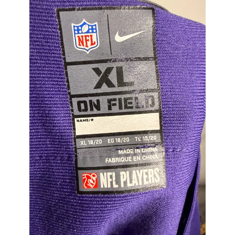 Nike Baltimore Ravens Terrell Suggs 55 Youth XL Football Jersey Purple 18/20